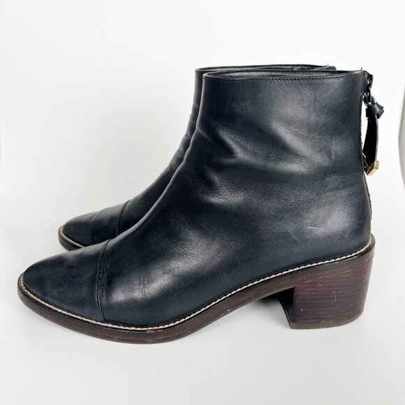 Cole Haan Waterproof Winnie Grand Booties Winter Boots Short Chunky Block Heel 9 - Picture 5 of 13